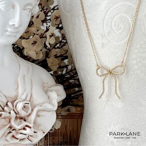 Lacey Gold Bow Necklace by Park Lane